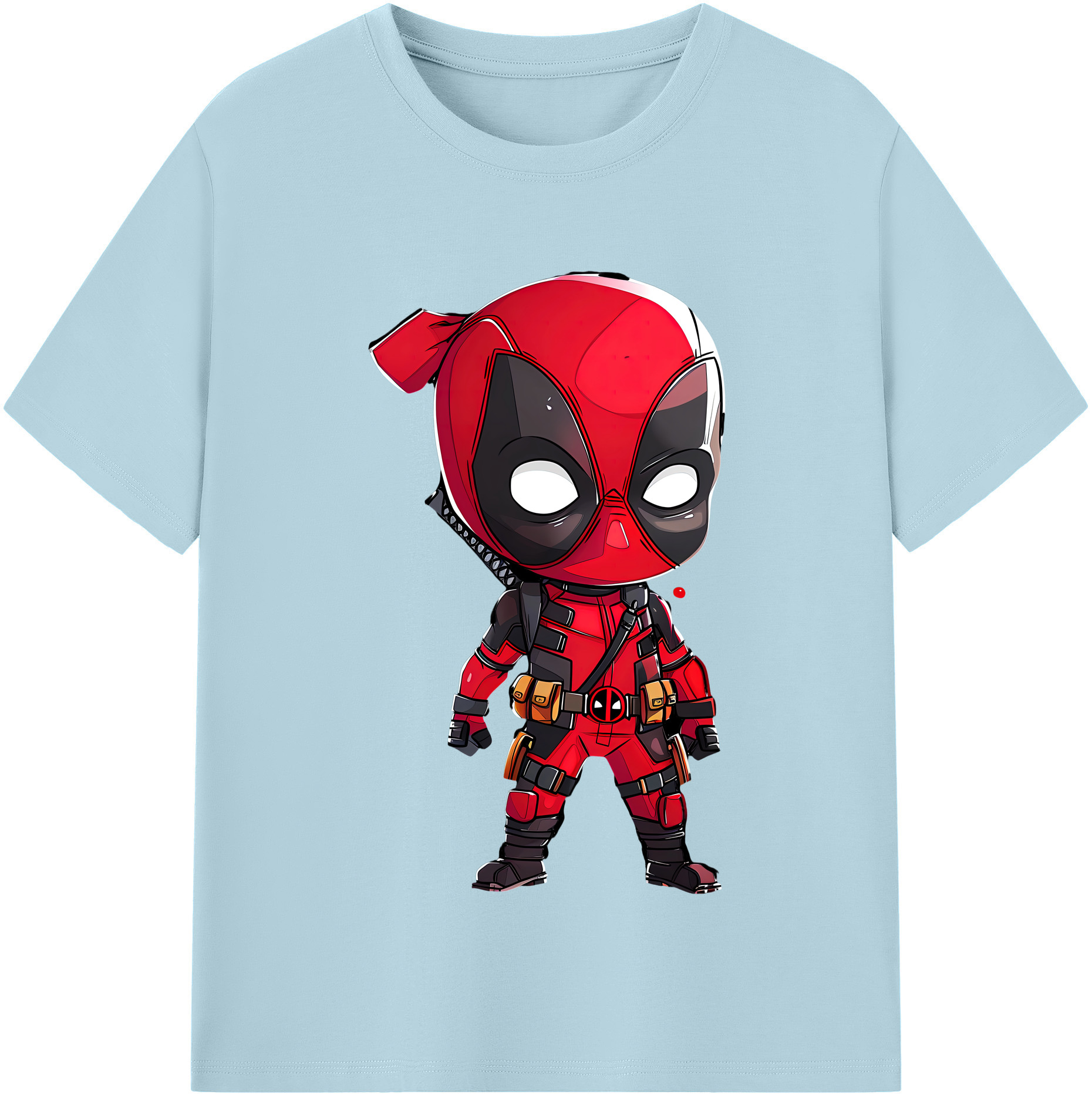 （画像用） Deadpool デッドプール 綿100％半袖Tシャツ（フロントプリント）